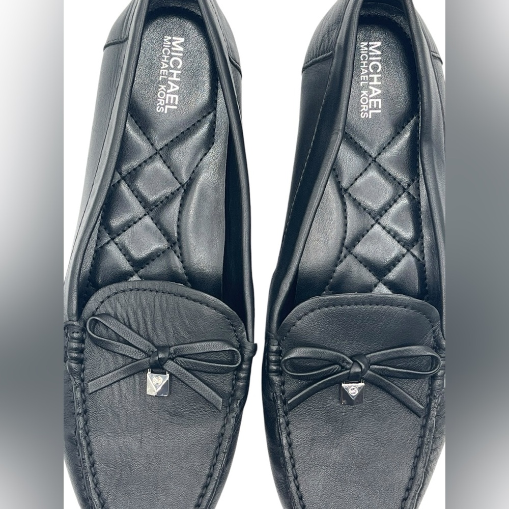 Michael Kors Women’s Black Juliette leather loafers women’s 6.5M - Picture 2 of 10